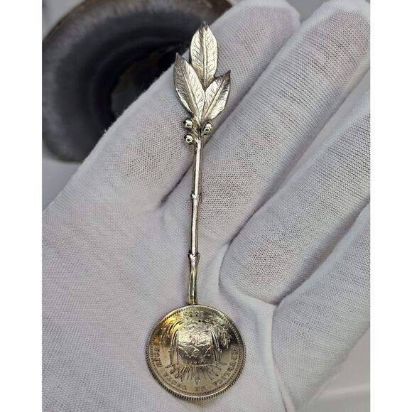 Other - 1893 Costa Rican - 25 Centavos Coin/Spoon (Sterling Handle)